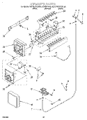ICEMAKER Diagram and Parts List for KSRS22QGBL00  KitchenAid Refrigerator