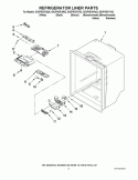 REFRIGERATOR LINER PARTS Diagram and Parts List for GX2FHDXVB02  Whirlpool Refrigerator