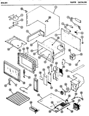 Part Location Diagram of M2D627 Whirlpool NLAFBRACKET, R.H.