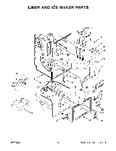 Liner And Ice Maker Parts Diagram and Parts List for KRFF300EBS01  KitchenAid Refrigerator