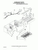 ICEMAKER PARTS Diagram and Parts List for GI5FSAXVY02  Whirlpool Refrigerator