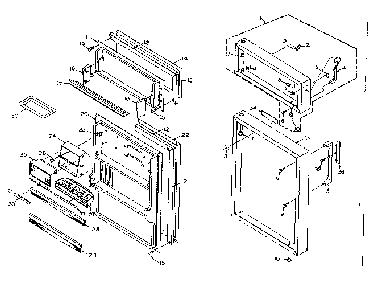 Refrigerator Door Parts Diagram and Parts List for 106RG13T  Kenmore Refrigerator