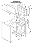 DOOR Diagram and Parts List for ET1WTKXKQ01  Whirlpool Refrigerator