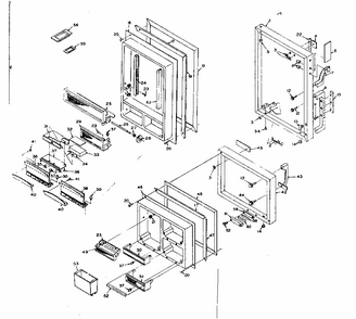 Part Location Diagram of 512248 Whirlpool Refrigerator door panel