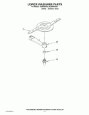 LOWER WASHARM PARTS Diagram and Parts List for IUD8000WS5  Whirlpool Dishwasher