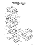 REFRIGERATOR SHELF Diagram and Parts List for KSRS27QAWH07  KitchenAid Refrigerator