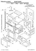 OVEN, LITERATURE Diagram and Parts List for KEMC308KSS0  KitchenAid Microwave Oven Combo