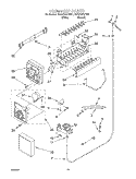 ICE MAKER, OPTIONAL Diagram and Parts List for 7GD27DFXFT01  Whirlpool Refrigerator