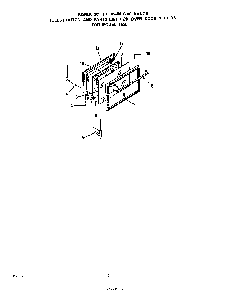 Door Diagram and Parts List for 1525*3A  Roper Range