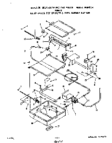 Broiler And Oven Burner Diagram and Parts List for F8557*0  Roper Range