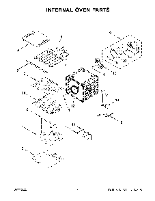 Internal Oven Parts Diagram and Parts List for KOCE507ESS20  KitchenAid Wall Oven
