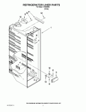 REFRIGERATOR LINER PARTS Diagram and Parts List for IVS225302  Inglis Refrigerator