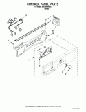 CONTROL PANEL PARTS Diagram and Parts List for IFW7300WW02  Inglis Washer