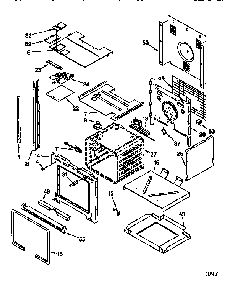 Oven Diagram and Parts List for KEBS107DBAL1  KitchenAid Wall Oven