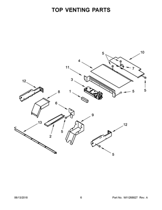 Top Venting Parts Diagram and Parts List for KODC304EBL01  Whirlpool Wall Oven