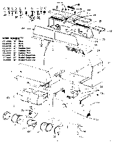 Range Hood Assembly Diagram and Parts List for 15554406  Kenmore Range Hood