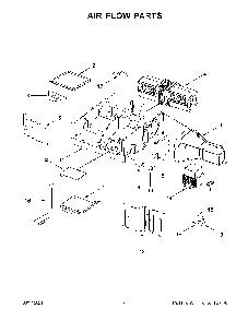 05 - Air Flow Parts Diagram and Parts List for WMH32519HB6  Whirlpool Microwave