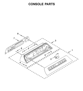 Console Parts Diagram and Parts List for 11031312020  Kenmore Washer