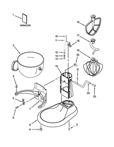 Part Location Diagram of W10720797 Whirlpool Whip, Combination