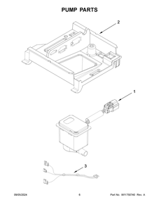 04 - Pump Parts Diagram and Parts List for KUIX335HPS02  Whirlpool Ice Maker