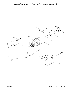 Motor And Control Unit Parts Diagram and Parts List for KSM100PSOB5  KitchenAid Mixer