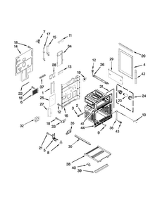 Chassis Parts Diagram and Parts List for KFED500ESS00  KitchenAid Range