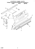 CONTROL PANEL Diagram and Parts List for KEDH207BAL0  KitchenAid Range