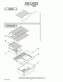 SHELF PARTS Diagram and Parts List for IK8TXDWFXW00  Whirlpool Refrigerator