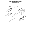CONTROL PANEL PARTS Diagram and Parts List for KUDL02FRSS2  KitchenAid Dishwasher