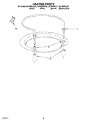 HEATER PARTS Diagram and Parts List for GU1500XTLT1  Whirlpool Dishwasher