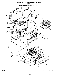 Body Diagram and Parts List for 1266*0A  Roper Range