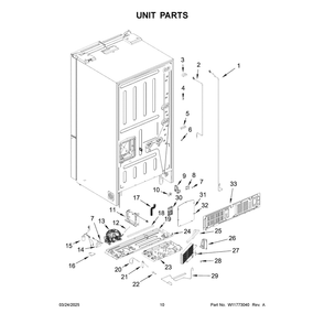 Part Location Diagram of W11782398 Whirlpool MAIN BOARD