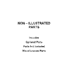Optional parts (not included) Diagram and Parts List for WGD4950HW1  Whirlpool Dryer