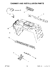 07 - Cabinet And Installation Parts Diagram and Parts List for WMH78019HV04  Whirlpool Microwave