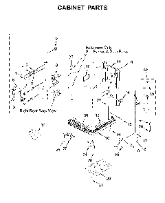Cabinet parts Diagram and Parts List for 11044432810  Kenmore Washer