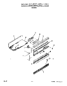 Control Panel Diagram and Parts List for B6757*0  Roper Range