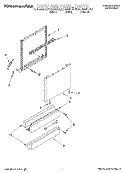 DOOR AND PANEL Diagram and Parts List for KUDS24SEBL5  KitchenAid Dishwasher