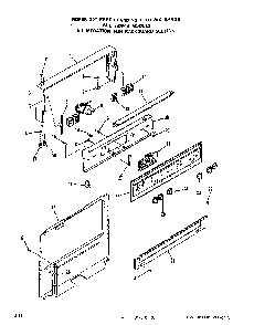 Backguard Diagram and Parts List for 2326*0A  Roper Range
