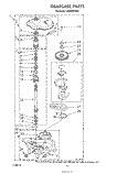 GEARCASE Diagram and Parts List for LA6090XSW0  Whirlpool Washer