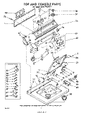 TOP AND CONSOLE Diagram and Parts List for GLHA7900W1  Whirlpool Washer