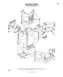 AIRFLOW Diagram and Parts List for ED25SMXLWR1  Whirlpool Refrigerator
