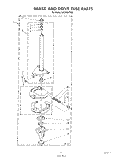 BRAKE AND DRIVE TUBE Diagram and Parts List for LA5100XTF0  Whirlpool Washer