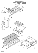 SHELF Diagram and Parts List for TT18HKXAN01  Estate Refrigerator