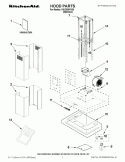 HOOD PARTS Diagram and Parts List for KXI2536YSS0  KitchenAid Range Hood