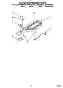 WATER DISPENSER PARTS, OPTIONAL PARTS Diagram and Parts List for KTRC22EMWH01  KitchenAid Refrigerator