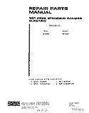 BACKGUARD AND MAIN TOP Diagram and Parts List for 2413W0A  Roper Range