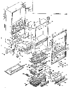 Cabinet Parts Diagram and Parts List for 198N18GL3  Kenmore Refrigerator