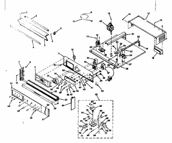 Control Section Diagram and Parts List for 8504277293  Kenmore Range