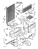 UNIT Diagram and Parts List for EV190NXWN01  Whirlpool Freezer