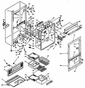 Part Location Diagram of 529497 Whirlpool Rail (white)